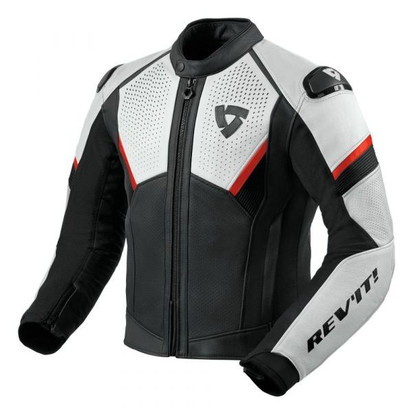 Rev'it! Matador Leather Jacket - Black Red - Motofever