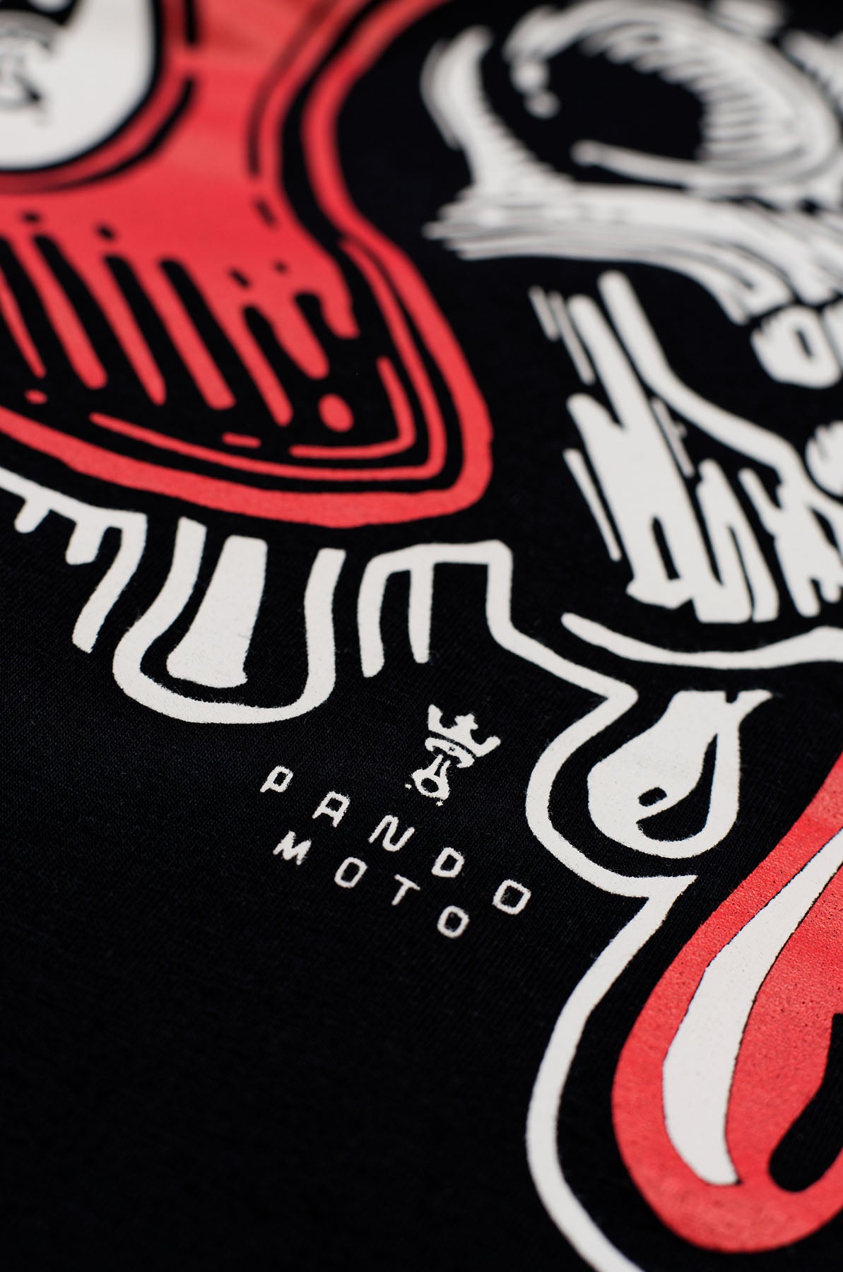Pando Moto Mike Red Skull 1 T-Shirt - Motofever
