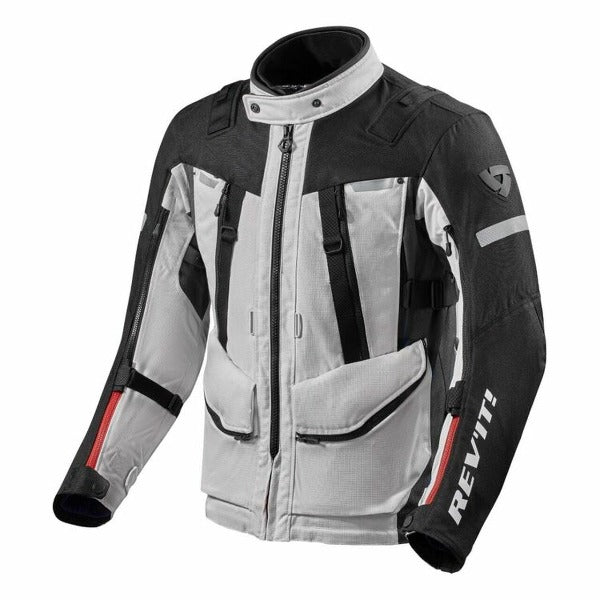 Motorbike Jackets Revit Sand Textile Jacket Rev'it! Sand Silver