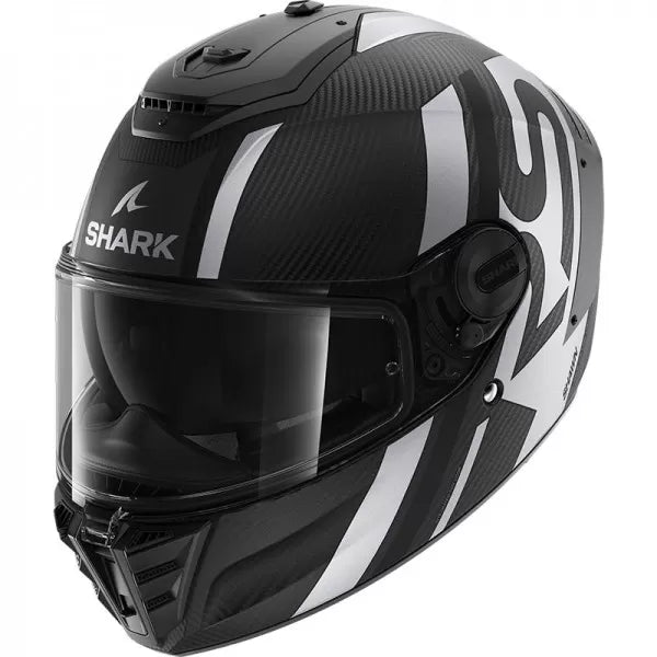 Shark Spartan RS Carbon Shawn Matt Helmet - Black Grey White