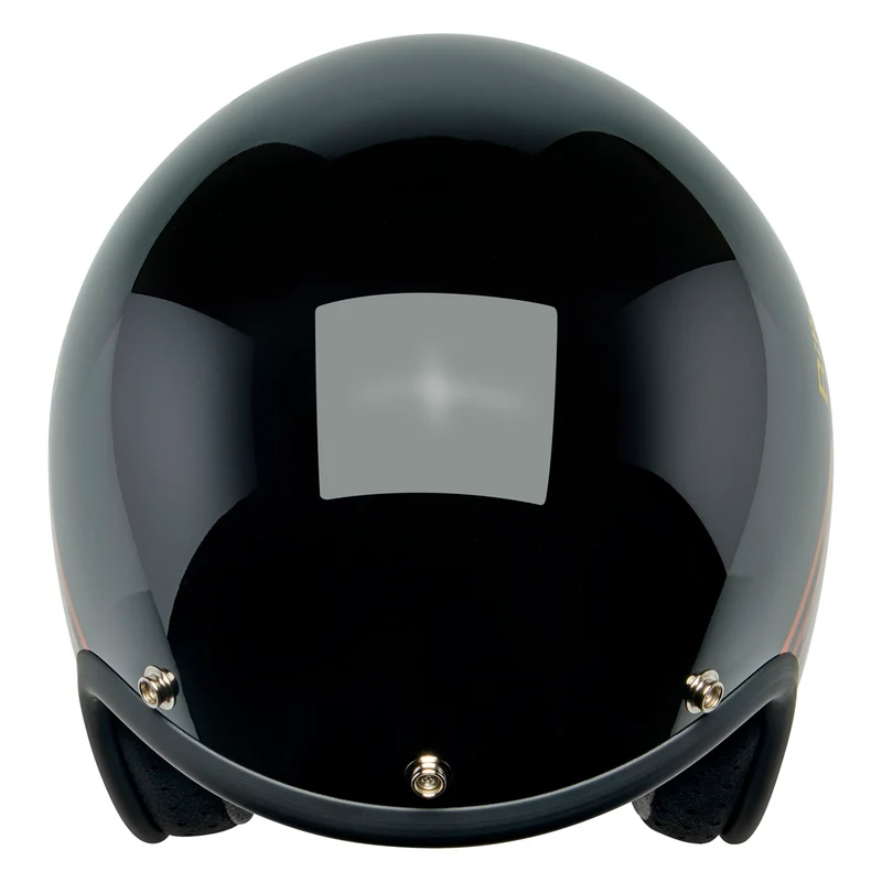 Biltwell Helmet - Bonanza - Lightspeed - Black Orange Yellow