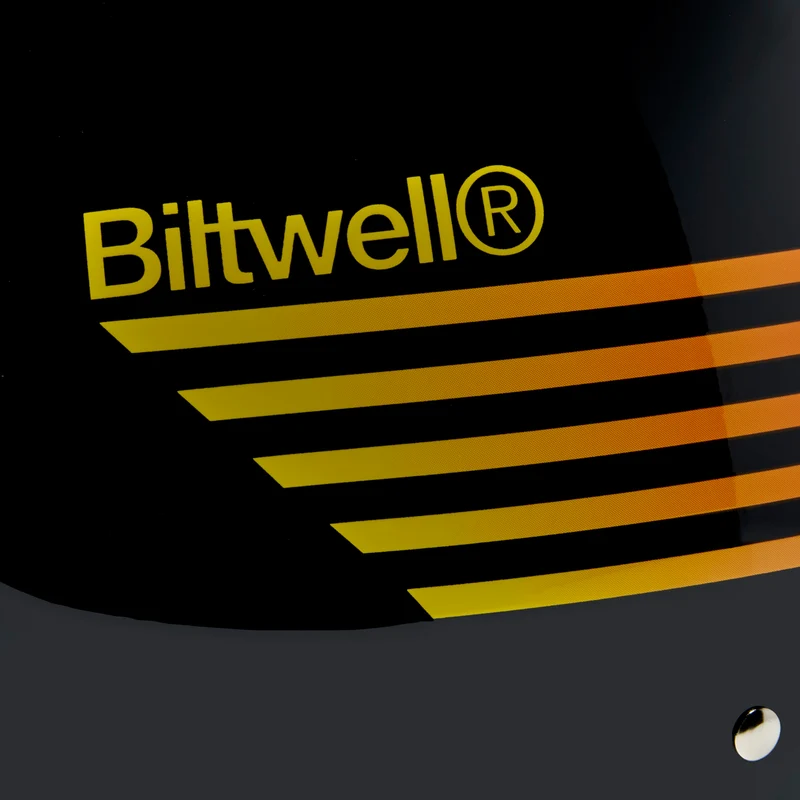 Biltwell Helmet - Bonanza - Lightspeed - Black Orange Yellow