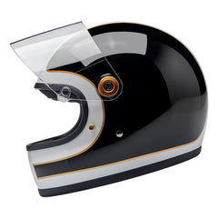 Biltwell Gringo S Helmet - Gloss Black/White Tracker
