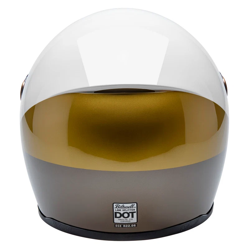 Biltwell Helmet - Lane Splitter - Intersection - Gold Silver Bronze - Motofever