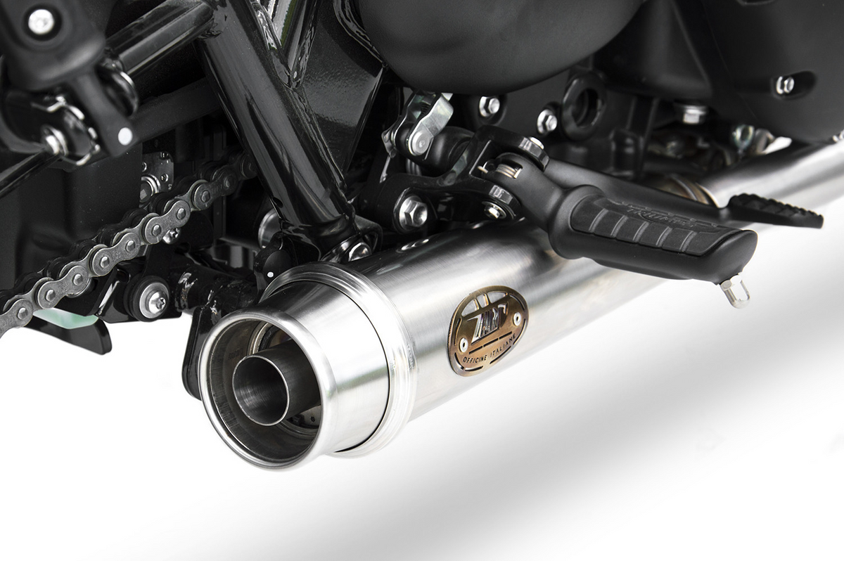 Zard Exhaust - Full System  - Triumph Bonneville T120 (2021+) (Racing) - Stainless Steel