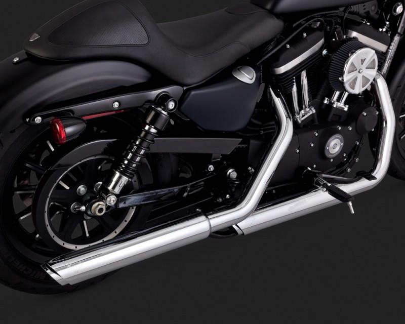 Vance & Hines Chrome Exhausts - Twin Slash Slip-ons - Sportster Online  Dubai, Saudi, Bahrain – Motofever