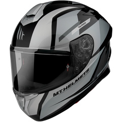 MT Targo Pro Sound Gloss Grey Helmet