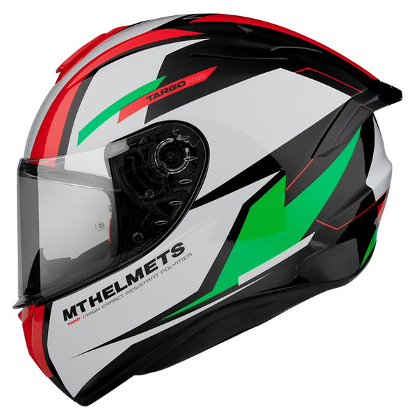 MT Targo Pro Sound Gloss Pearl Green Helmet