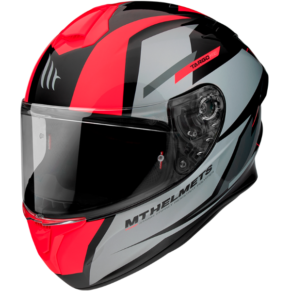 MT Targo Pro Sound Gloss Helmet - Fluo Red