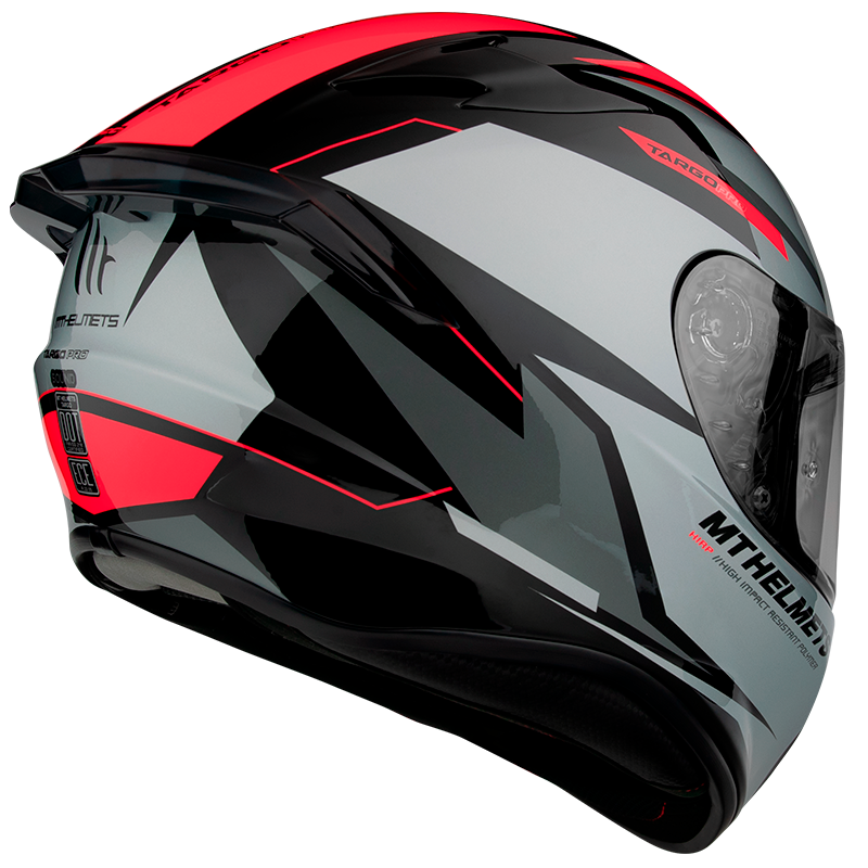 MT Targo Pro Sound Gloss Helmet - Fluo Red