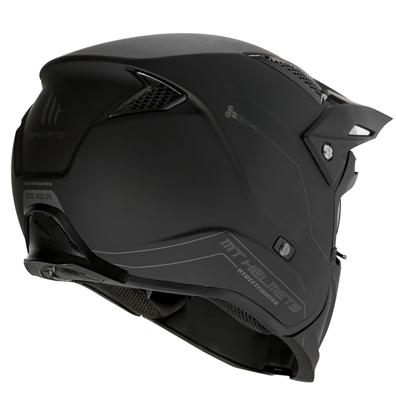 MT Streetfighter SV S Solid A1 Matte Helmet - Black