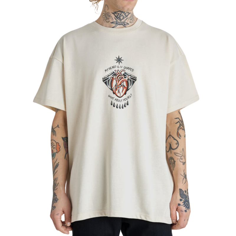 Pando Moto Classics Heart Raw Oversize T-Shirt