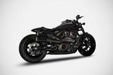 Zard Top Gun 2 into 1 into 2 Exhausts - Sportster S 2021+