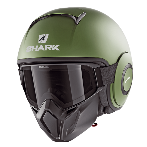 Shark Street Drak Blank Matt Helmet - Green