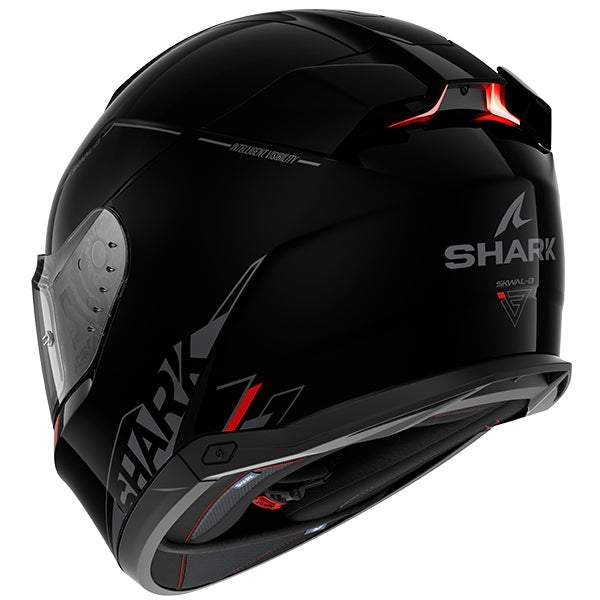 Shark Skwal i3 Blank SP Gloss Helmet - Black Anthracite Red