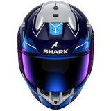 Shark Skwal i3 RHAD Helmet - Blue Chrome Silver