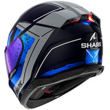 Shark Skwal i3 RHAD Helmet - Blue Chrome Silver