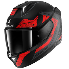 Shark Skwal i3 RHAD Matte Helmet - Black Chrome Red