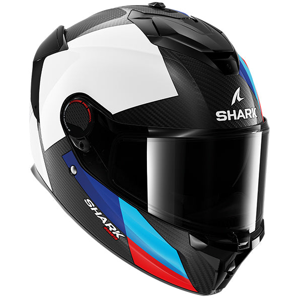 Shark Spartan GT Pro Carbon Dokhta Helmet (DWB) - White Blue Red