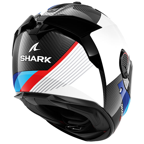 Shark Spartan GT Pro Carbon Dokhta Helmet (DWB) - White Blue Red