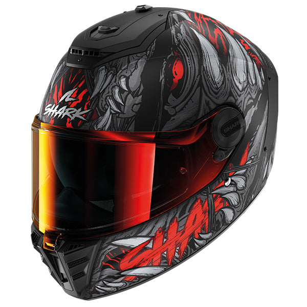 Shark Spartan RS Shaytan Helmet (KRA) - Black Red Anthracite