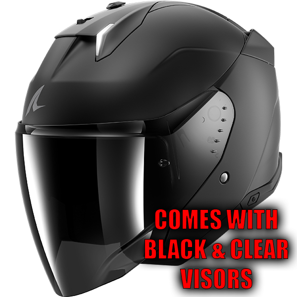 Shark Skwal i3 Jet DARK SHADOW Matt Helmet (KMA) - Black