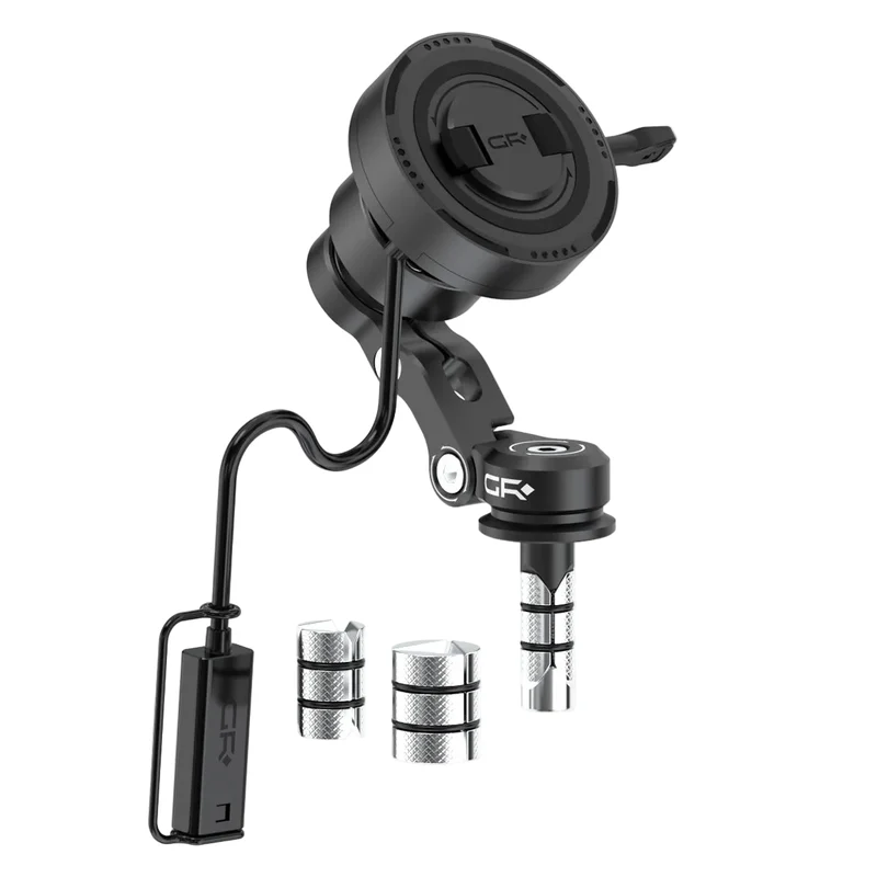 GRxplore - MW61 Wireless Charging Motorcycle Fork Stem Mount