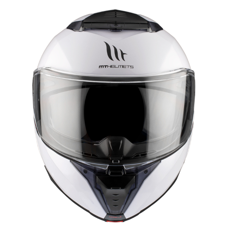 MT Atom 2 SV Solid A0 Gloss Helmet - White