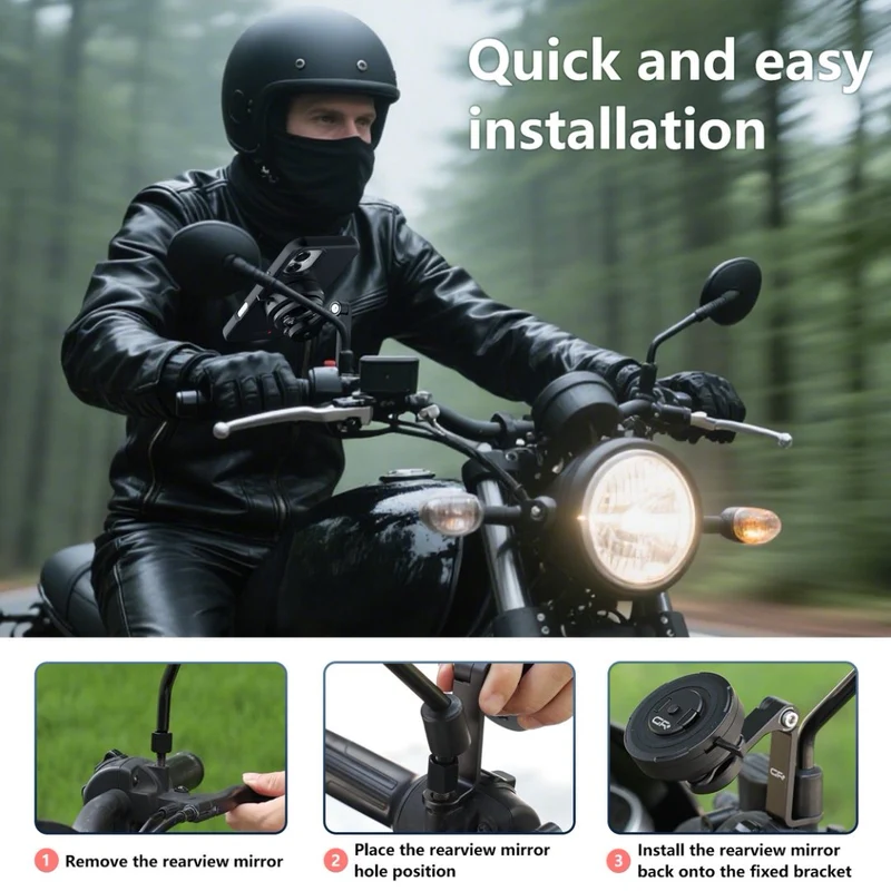 GRxplore - MT16 Motorcycle Mirror Base Mount