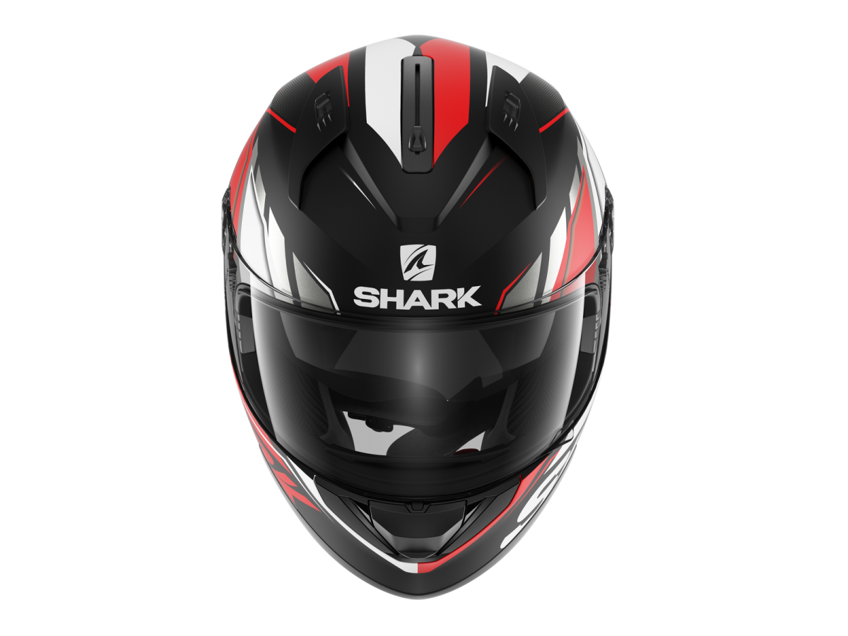 Shark Ridill Phaz Matt Helmet - Black Red White