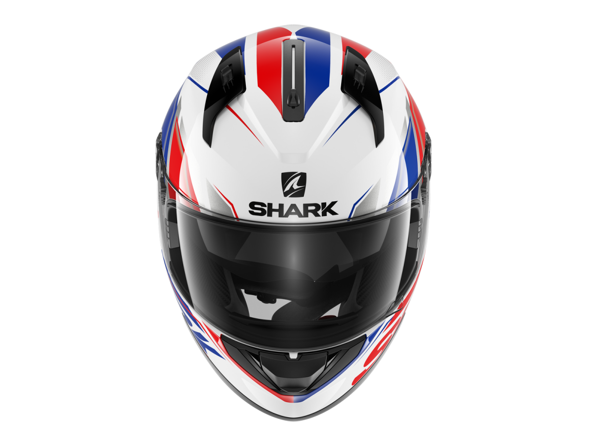 Shark Ridill Phaz Gloss Helmet - White Blue Red
