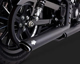 Vance & Hines PCX 3" Round Twin Slash Slip-On Mufflers For Harley Sportster 2014-2022