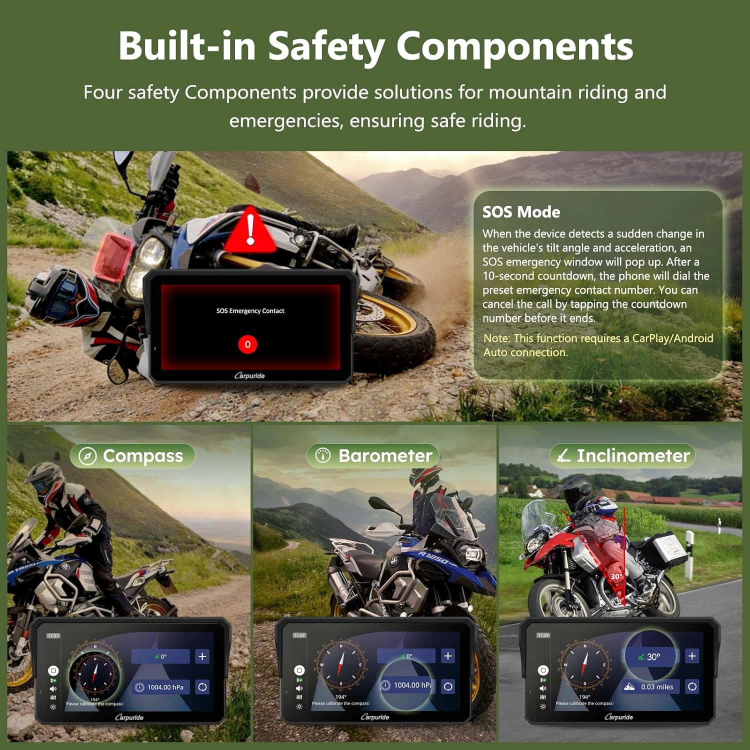 Carpuride - 6.25 inch Waterproof Carplay for BMW - W602BS PRO - Motofever