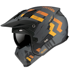 MT Streetfighter SV Skull 2020 A12 Matte Helmet - Gray