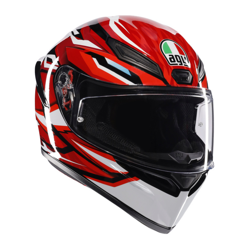 AGV K1-S Lion - Black Red White Helmet