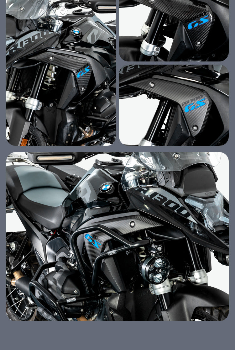 Loboo BMW R1300 GS Matte Carbon Fiber Radiator Side Panels (CSB131-AMatte Black) - Motofever