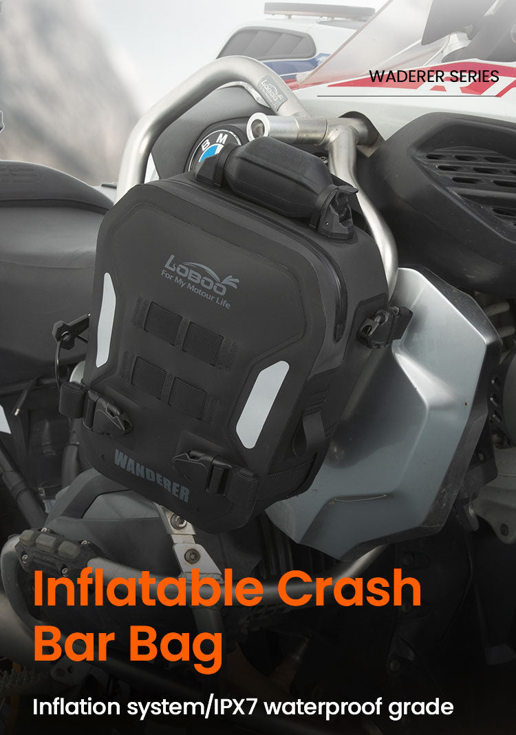 Loboo Wanderer Inflatable Crash Bar Bags - 6L