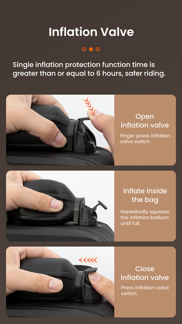 Loboo Wanderer Inflatable Crash Bar Bags - 6L