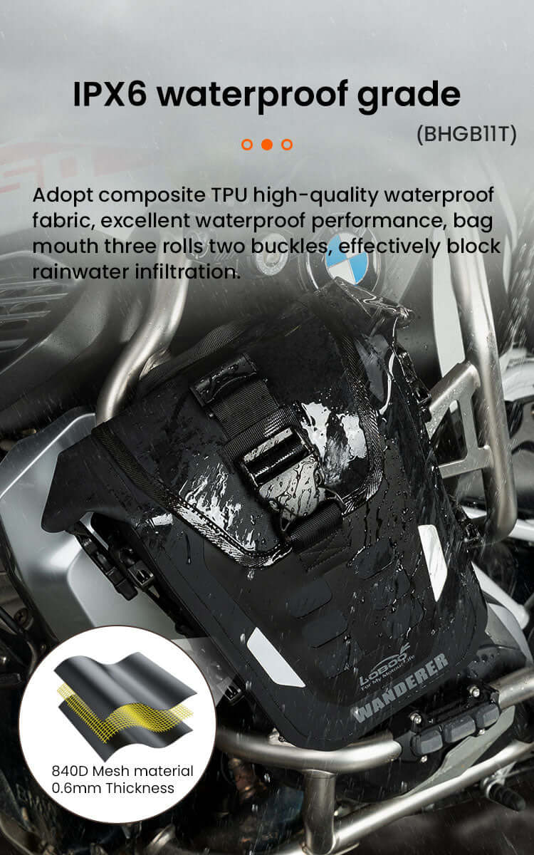 Loboo Wanderer Crash Bar Bags - 6L