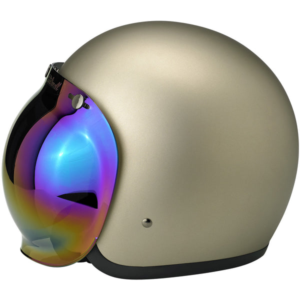 Biltwell Visor Bubble Shield Anti-Fog - Rainbow Mirror