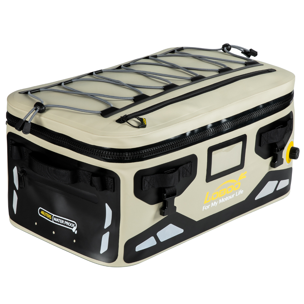 Loboo Waterproof TPU Tail Bag 40L - Desert Yellow Black (BWB40TYL)