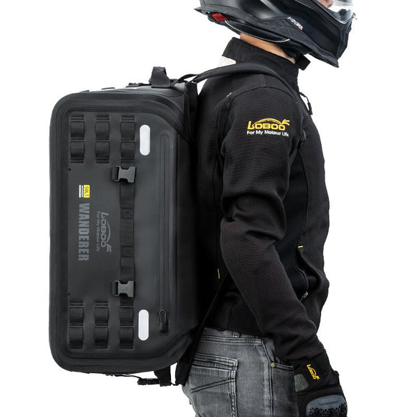 Loboo Wanderer Waterproof TPU Tail Bag- 50L - Black (BWB50T02BK)