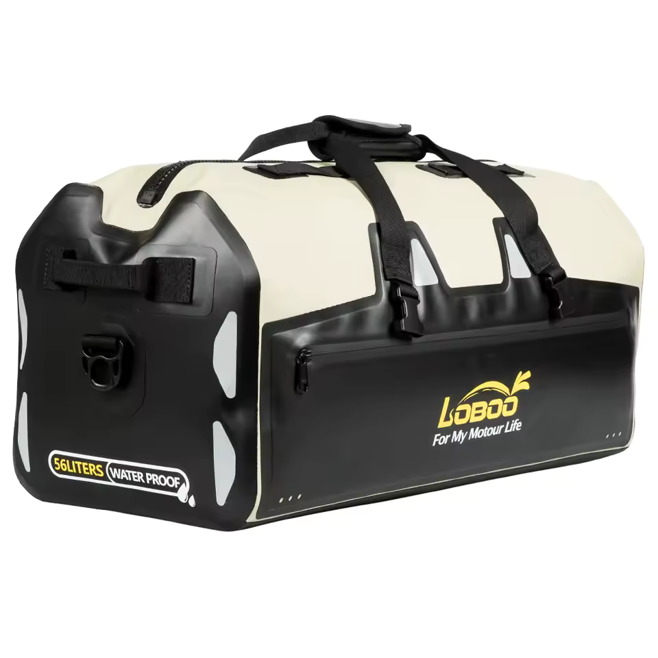 Loboo Waterproof TPU Tail Bag 56L - Desert Yellow Black (BWB56TYL)