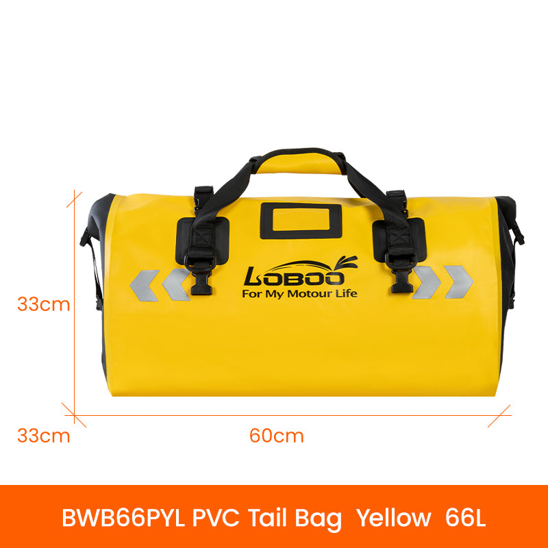 Loboo Classic Waterproof PVC Tail Bag 66L - Yellow (BWB66PYL)