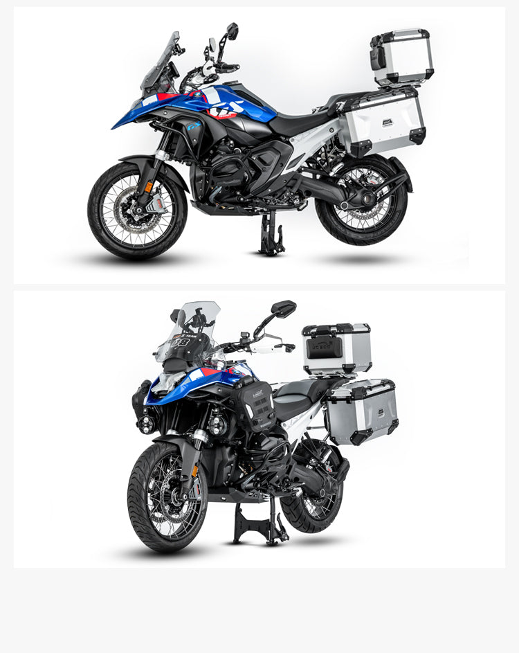 Loboo BMW R1300 GS (2023+) Crash Bar (CHG131SXBK_V2) - Upper & Lower with Cylinder Head Protection with Replaceable Cushion - Black - Motofever