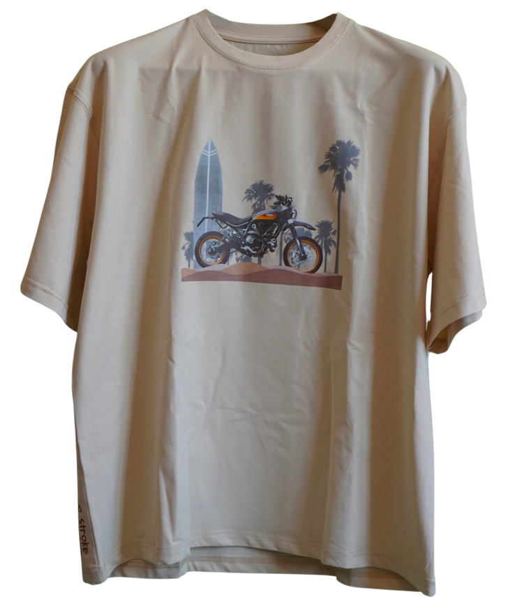 Bore & Stroke Oversize T-Shirt - Beach Scrambler - Sand