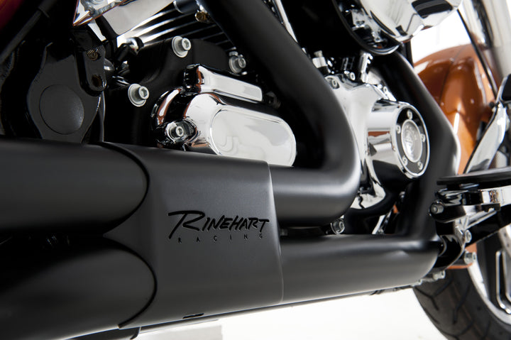 Rinehart Exhaust - Headers - Slimline Duals - HD Touring (2017-2026) - Black - Motofever