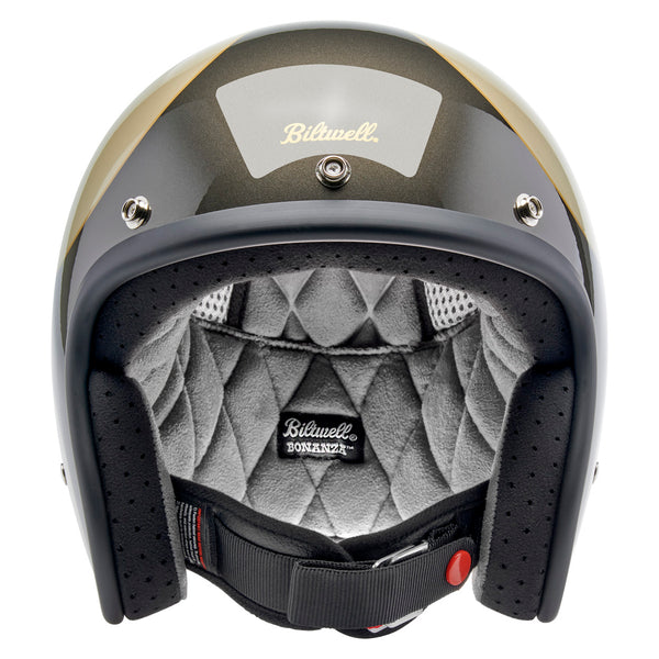 Biltwell Helmet - Bonanza - Scallop - Metallic Champagne Charcoal