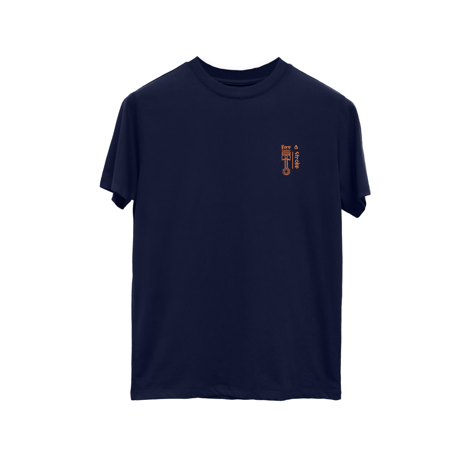 Bore & Stroke T-Shirt Classic 2.0 - Navy