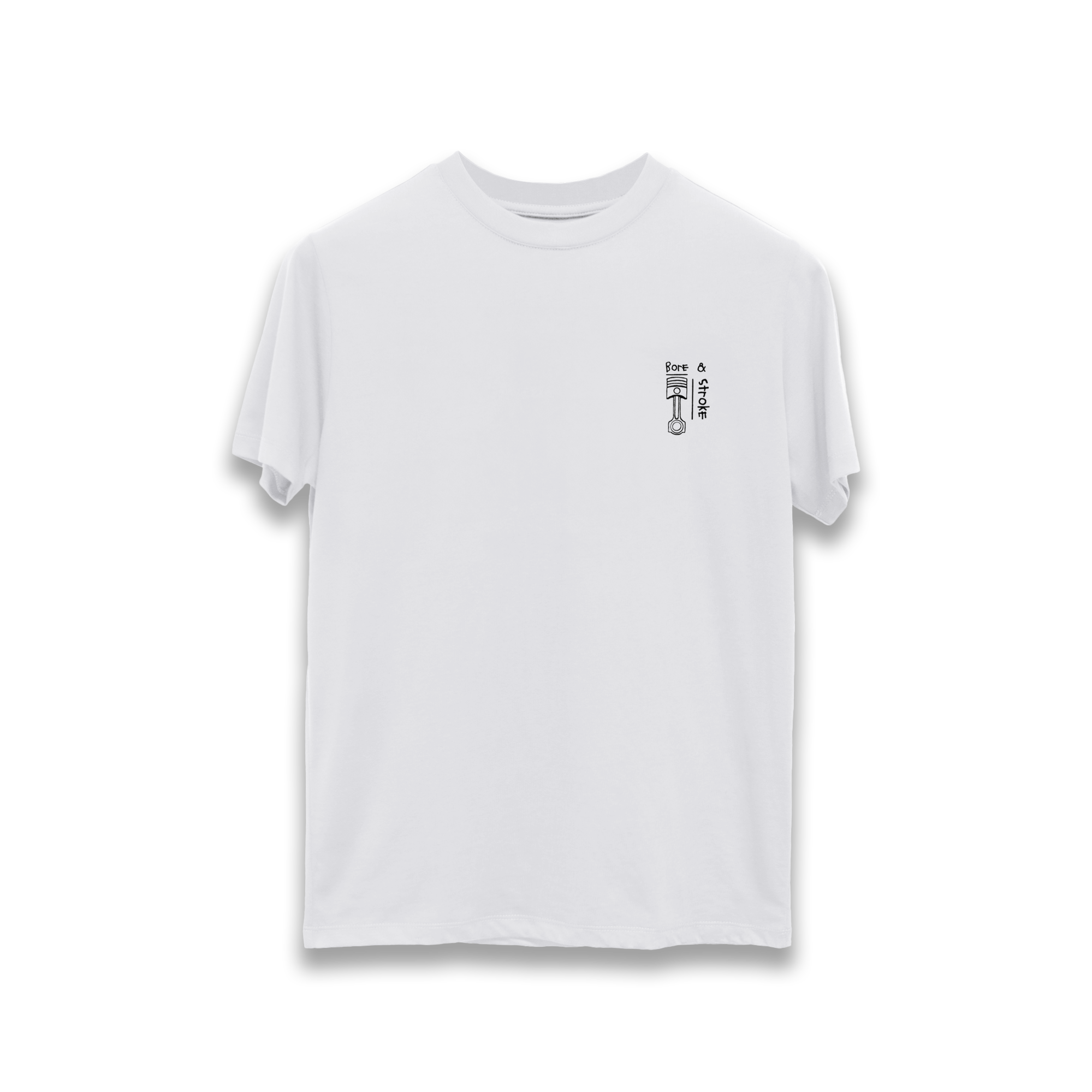 Bore & Stroke T-Shirt Classic 2.0 - White